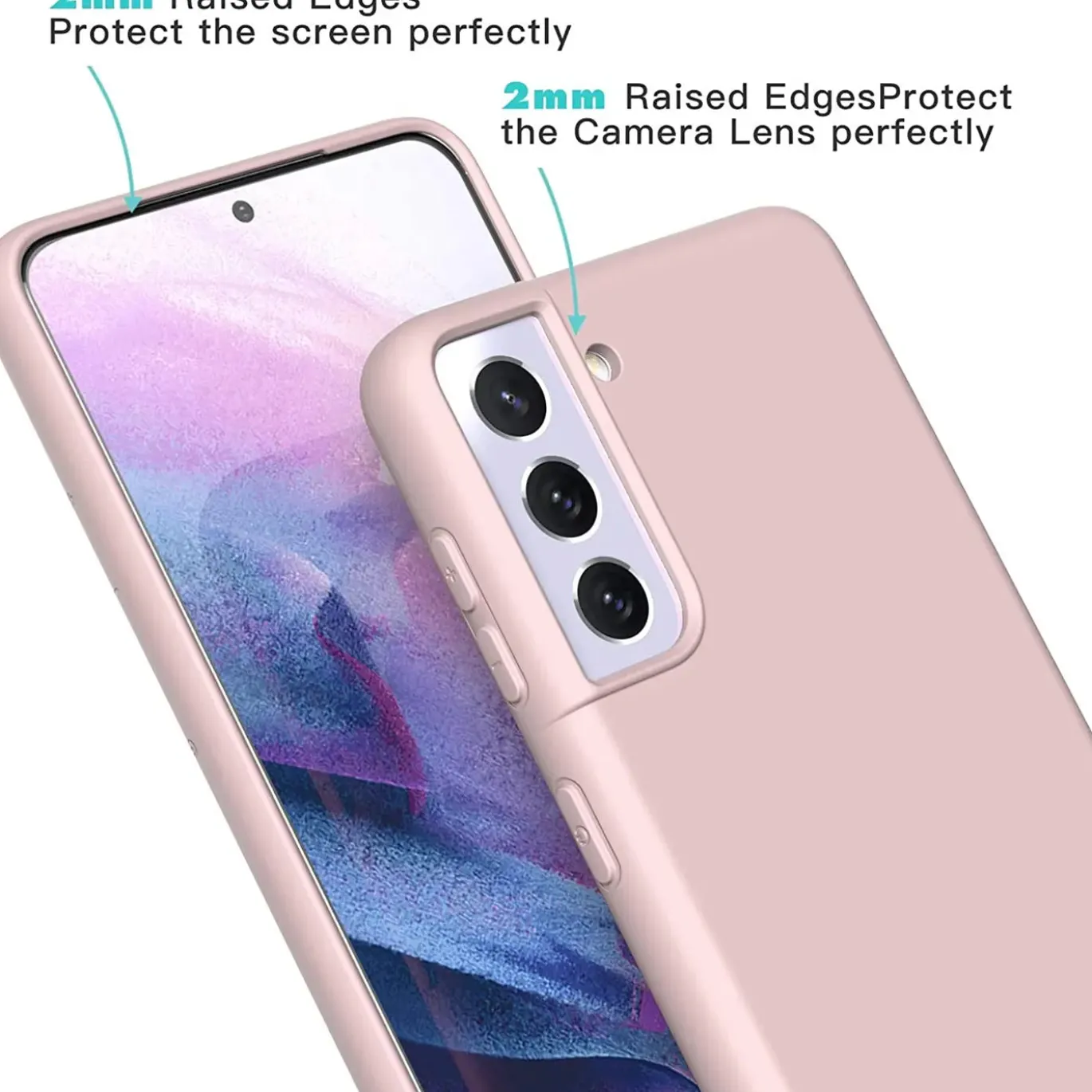 Samsung Galaxy S21 Plus - Silikon Case mit Mikrofaser-Innenseite