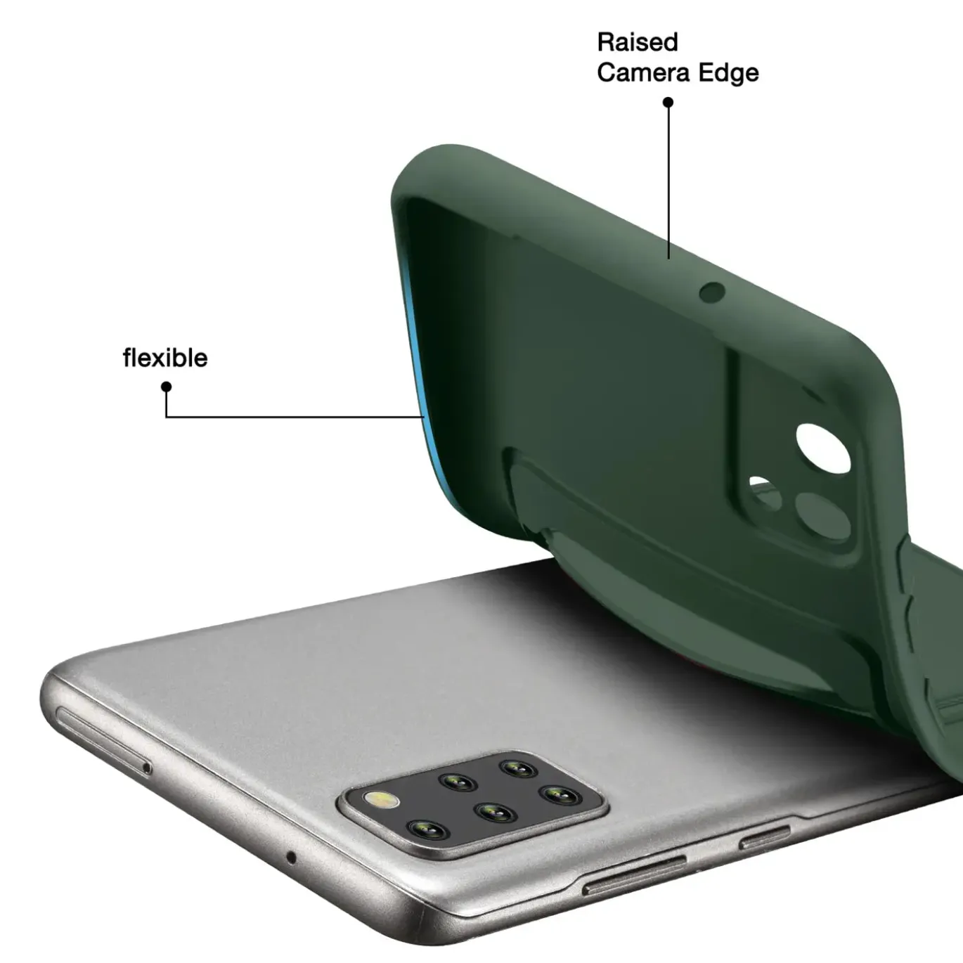 Samsung Galaxy S20 Plus - Silikonhülle mit Kartenfach & Kameraschutz