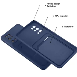 Samsung Galaxy S20 Plus - Silikonhülle mit Kartenfach & Kameraschutz