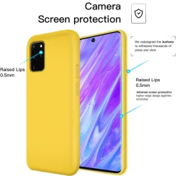 Samsung Galaxy S20 Plus - Silikon Case mit Mikrofaser-Innenseite