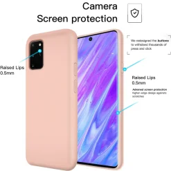 Samsung Galaxy S20 Plus - Silikon Case mit Mikrofaser-Innenseite