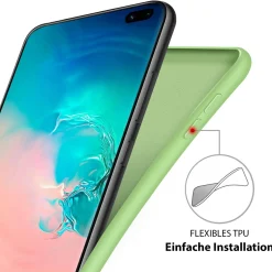Samsung Galaxy S20 Plus - Silikon Case mit Mikrofaser-Innenseite