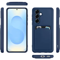 Samsung Galaxy S25 Plus - Silikonhülle mit Kartenfach & Kameraschutz