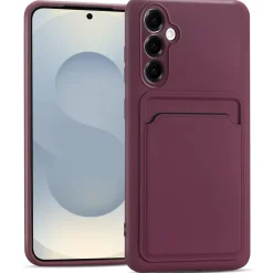 Samsung Galaxy S25 Plus - Silikonhülle mit Kartenfach & Kameraschutz