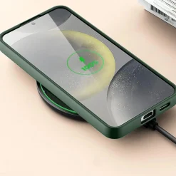 Samsung Galaxy S25 Plus - Silikonhülle mit Kartenfach & Kameraschutz