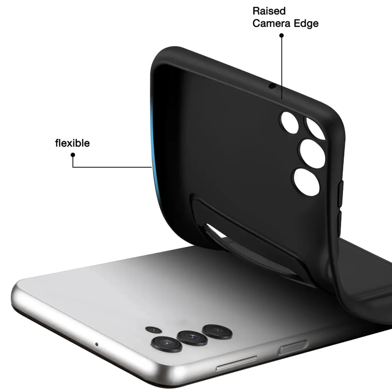 Samsung Galaxy S25 Plus - Silikonhülle mit Kartenfach & Kameraschutz