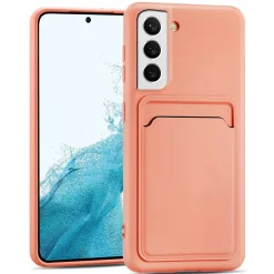 Samsung Galaxy S22 Plus - Silikonhülle mit Kartenfach & Kameraschutz