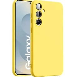 Samsung Galaxy S25 Plus - Silikon Case mit Mikrofaser-Innenseite