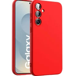 Samsung Galaxy S25 Plus - Silikon Case mit Mikrofaser-Innenseite