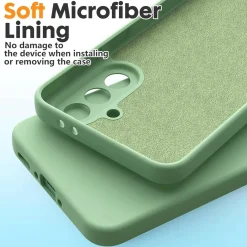 Samsung Galaxy S25 Plus - Silikon Case mit Mikrofaser-Innenseite