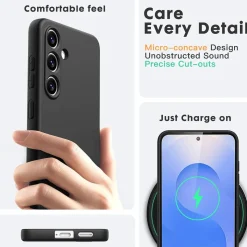 Samsung Galaxy S25 Plus - Silikon Case mit Mikrofaser-Innenseite