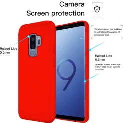 Samsung Galaxy S9 Plus - Silikon Case mit Mikrofaser-Innenseite