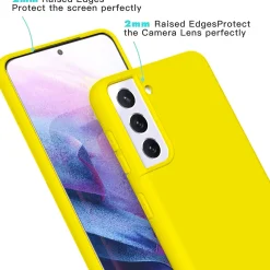 Samsung Galaxy S22 Plus - Silikon Case mit Mikrofaser-Innenseite