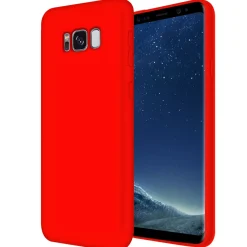 Samsung Galaxy S8 Plus - Silikon Case mit Mikrofaser-Innenseite