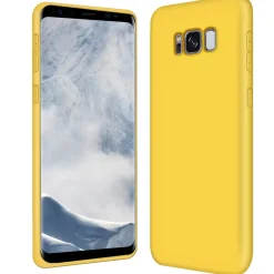 Samsung Galaxy S8 Plus - Silikon Case mit Mikrofaser-Innenseite