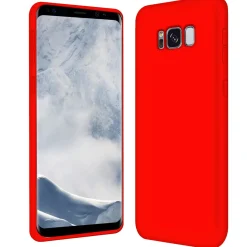 Samsung Galaxy S8 Plus - Silikon Case mit Mikrofaser-Innenseite