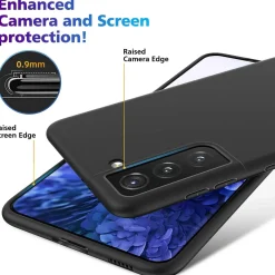 Samsung Galaxy S21 Plus - Slim Silikon Backcover Schwarz