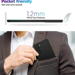 Samsung Galaxy S21 Plus - Slim Silikon Backcover Schwarz
