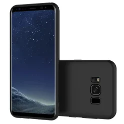 Samsung Galaxy S8 Plus - Slim Silikon Backcover Schwarz