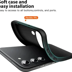 Samsung Galaxy S23 Plus - Slim Silikon Backcover Schwarz