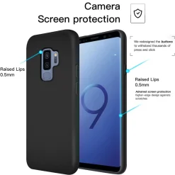 Samsung Galaxy S9 Plus - Slim Silikon Backcover Schwarz