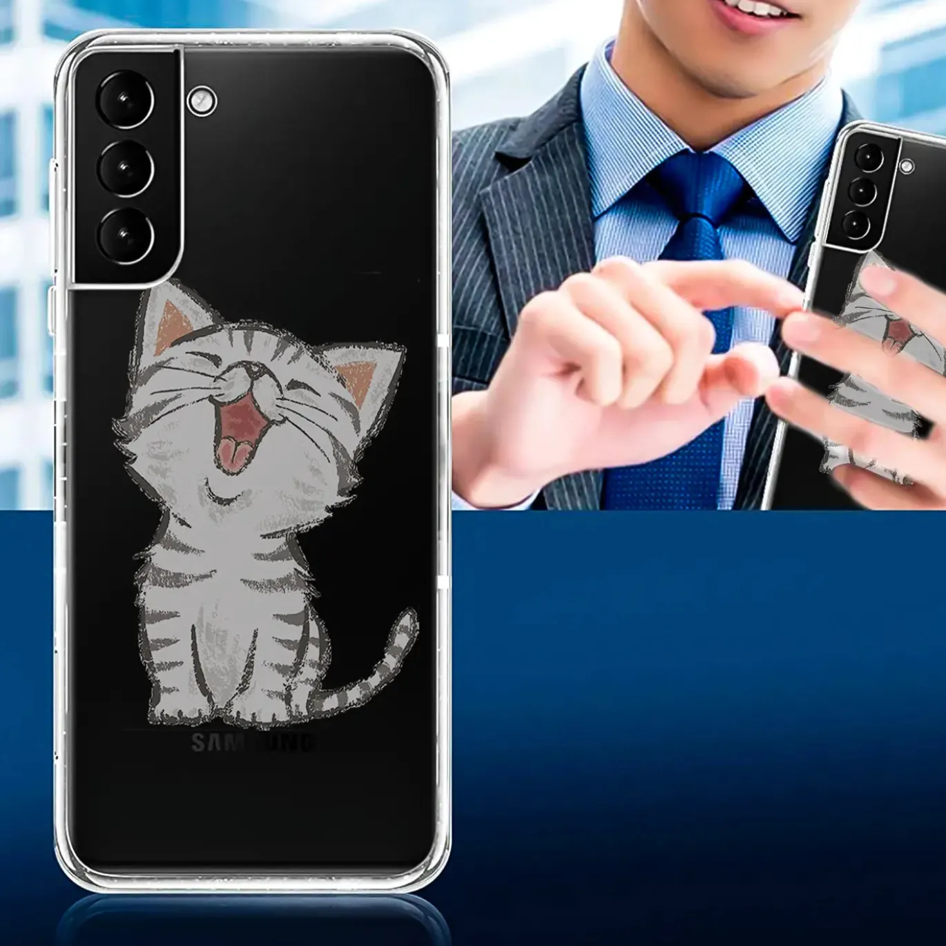 Samsung Galaxy S22 Plus - TPU Case mit Motivdruck