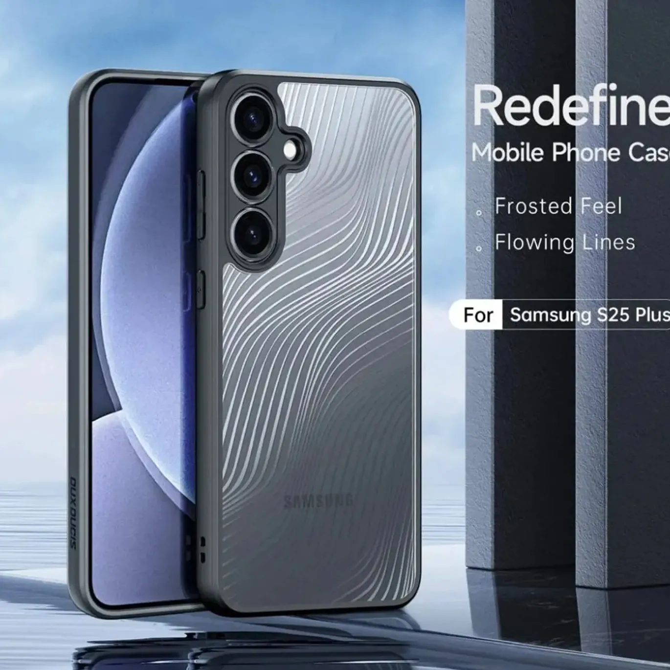 Samsung Galaxy S25 Plus - TPU Rückschale mit Wellenmuster