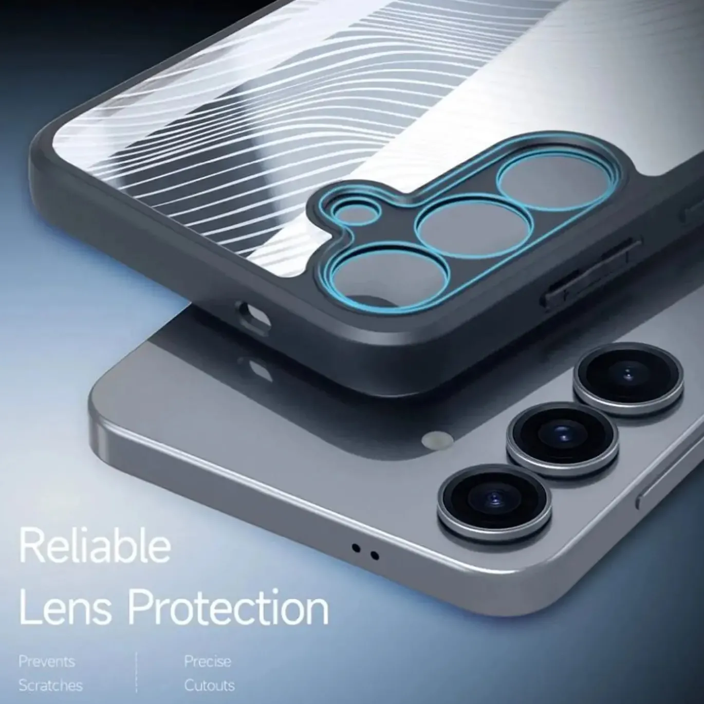 Samsung Galaxy S25 Plus - TPU Rückschale mit Wellenmuster