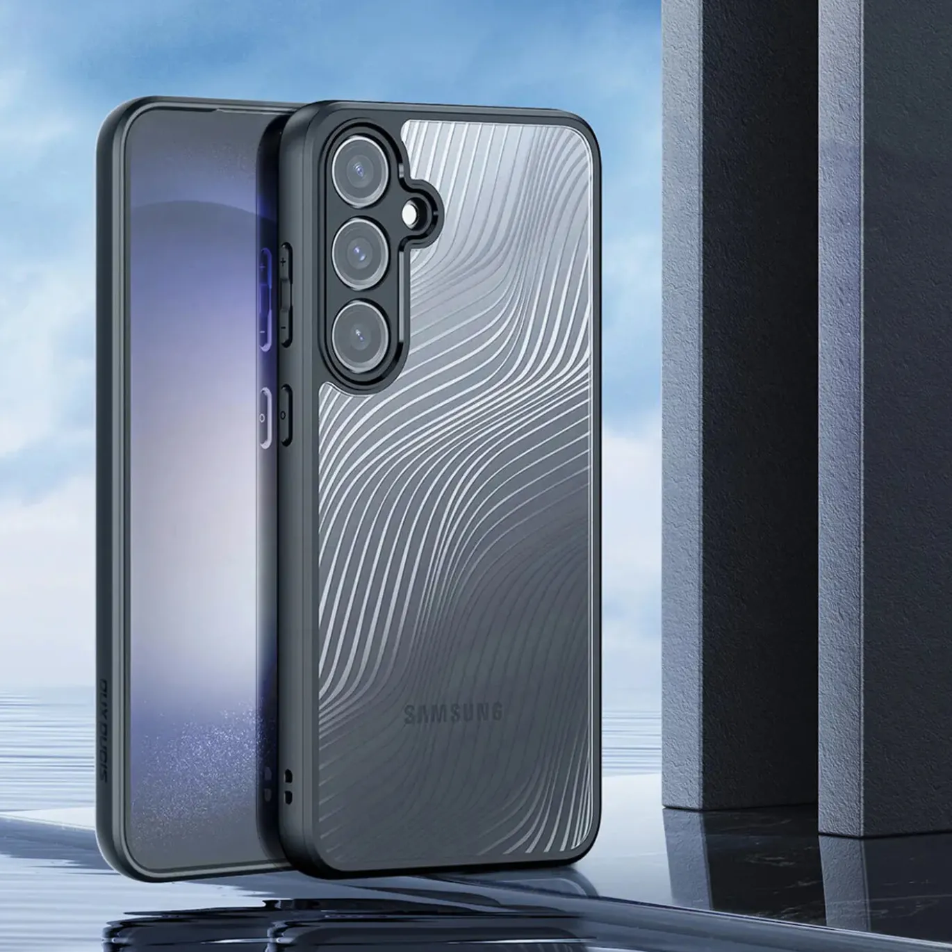 Samsung Galaxy S24 Plus - TPU Rückschale mit Wellenmuster