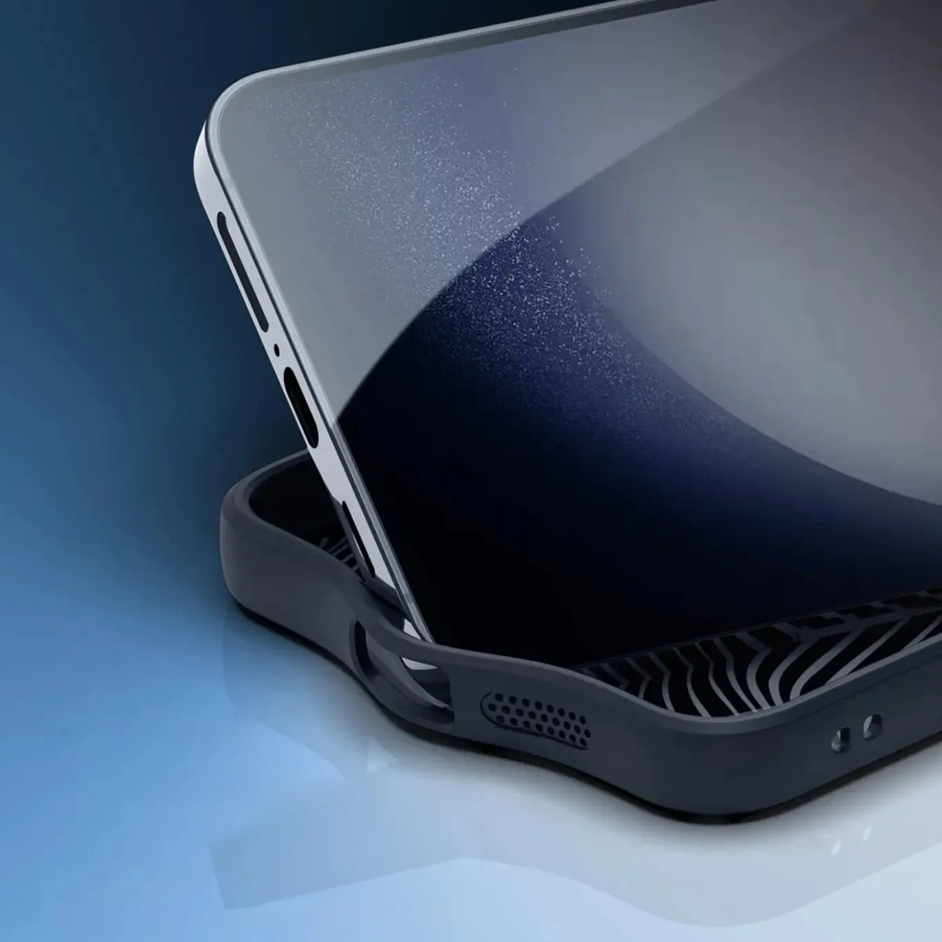 Samsung Galaxy S24 Plus - TPU Rückschale mit Wellenmuster