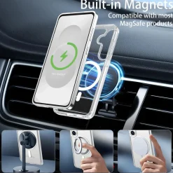 Samsung Galaxy S25 Plus - Transparente MagSafe Silikonhülle