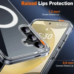 Samsung Galaxy S24 Plus - Transparente MagSafe Silikonhülle