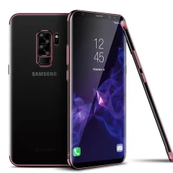 Samsung Galaxy S9 Plus - Transparente Hülle mit Akzenten