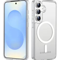 Samsung Galaxy S25 Plus - Transparente MagSafe Silikonhülle