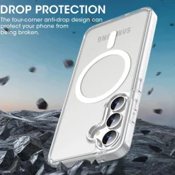 Samsung Galaxy S25 Plus - Transparente MagSafe Silikonhülle