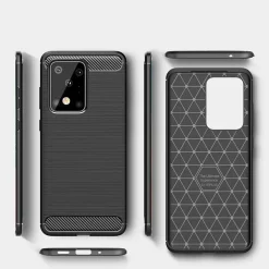 Samsung Galaxy S20 Ultra - Carbon Case Hülle, stoßfest