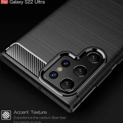 Samsung Galaxy S22 Ultra - Carbon Case Hülle, stoßfest