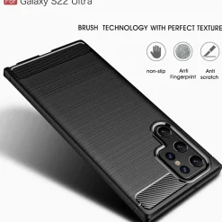 Samsung Galaxy S22 Ultra - Carbon Case Hülle, stoßfest