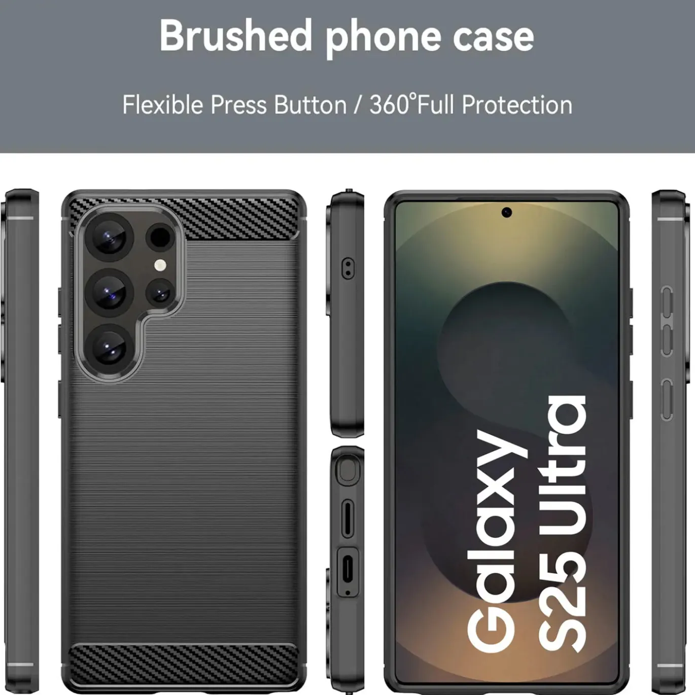 Samsung Galaxy S25 Ultra - Carbon Case Hülle, stoßfest