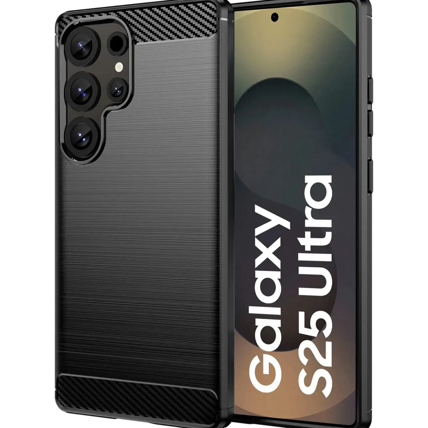 Samsung Galaxy S25 Ultra - Carbon Case Hülle, stoßfest