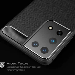 Samsung Galaxy S21 Ultra - Carbon Case Hülle, stoßfest