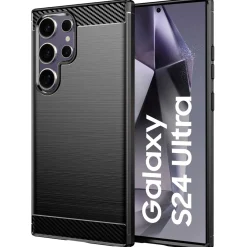 Samsung Galaxy S24 Ultra - Carbon Case Hülle, stoßfest