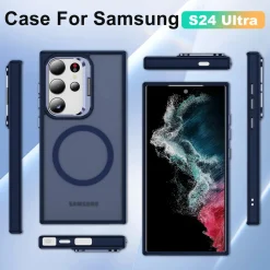 Samsung Galaxy S24 Ultra - Farbige MagSafe Hülle mit Ring