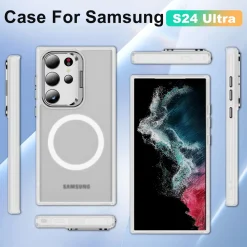 Samsung Galaxy S24 Ultra - Farbige MagSafe Hülle mit Ring