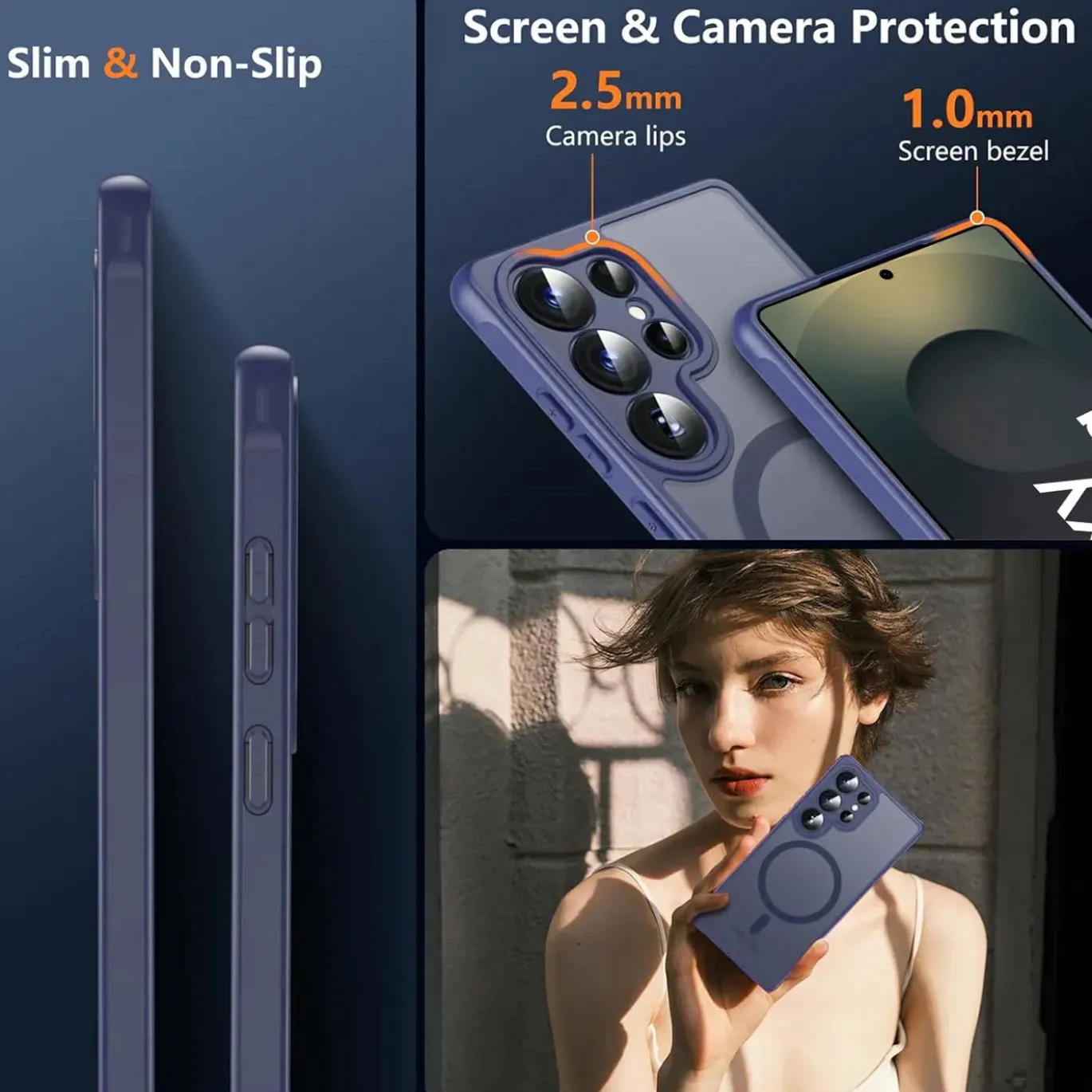 Samsung Galaxy S25 Ultra - Farbige MagSafe Hülle mit Kameraschutz