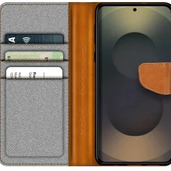 Samsung Galaxy S25 Ultra - Jeanslook Klapphülle mit Kartenfach