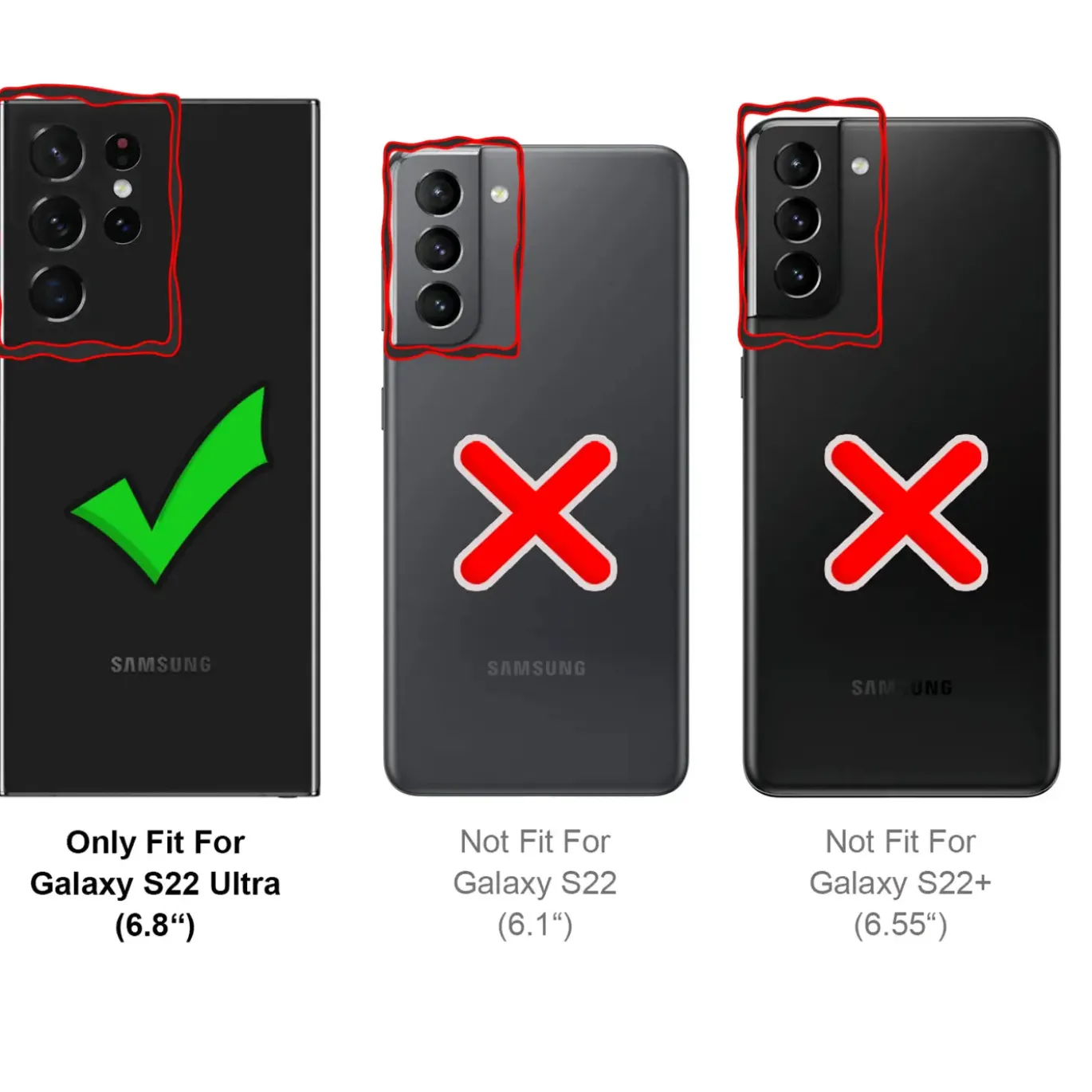Samsung Galaxy S22 Ultra - Klapphülle mit Kartenfächern