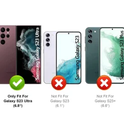 Samsung Galaxy S23 Ultra - MagSafe Hülle mit Glas & Schutzfunktion