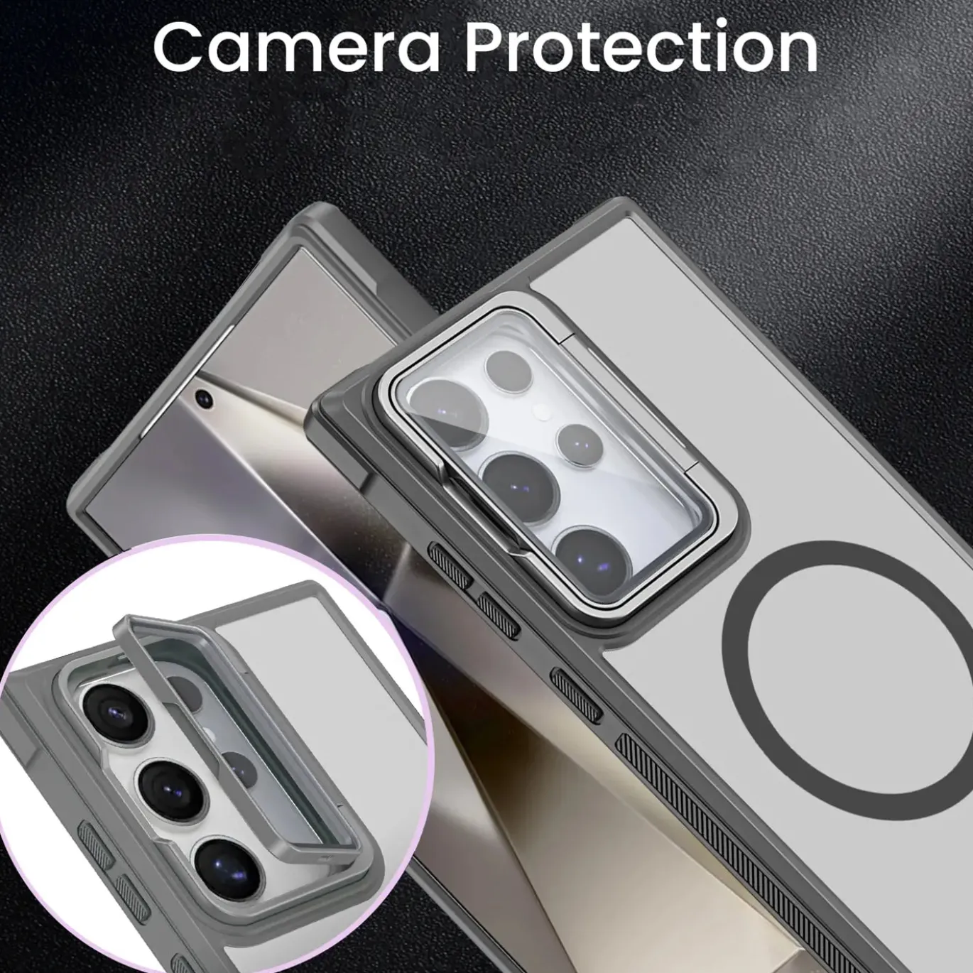 Samsung Galaxy S23 Ultra - MagSafe Hülle mit Glas & Schutzfunktion