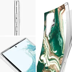Samsung Galaxy S22 Ultra - Marmor & Sand Design Hülle